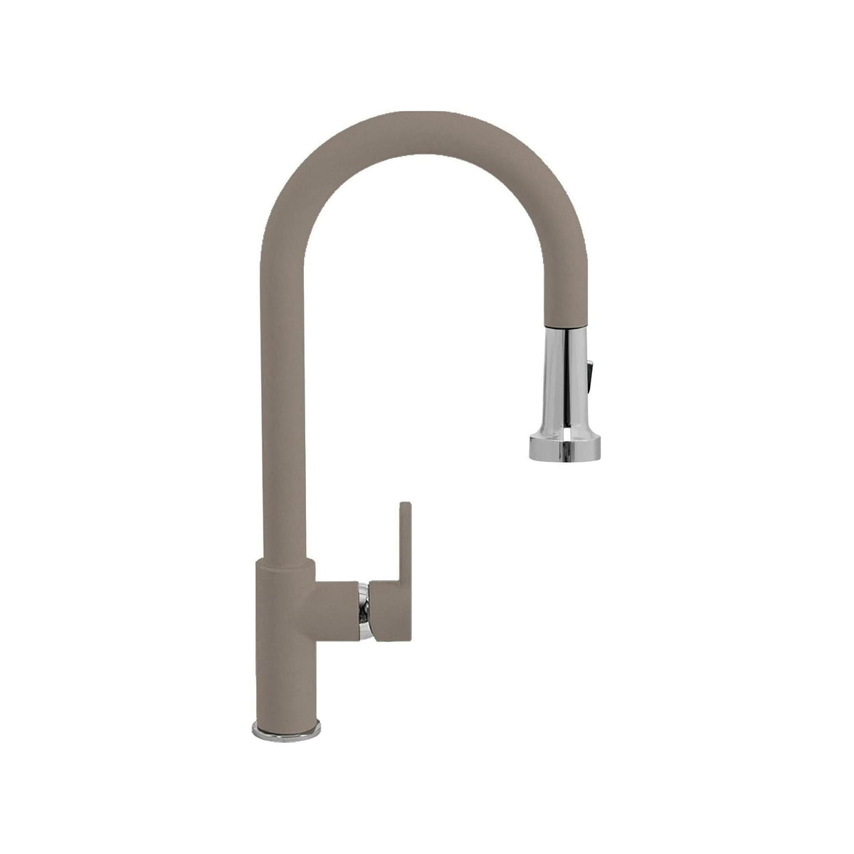 SCHOCK SXALTD42 AQUAALTO MISCELATORE CON DOCCETTA ESTRAIBILE COLORE GRIGIO TORTORA