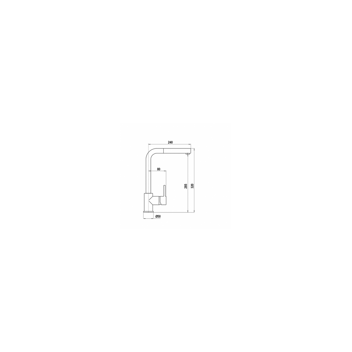 SCHOCK AQUATOWN SXTOWD58 MISCELATORE MONOCOMANDO CANNA ALTA CON DOCCETTA ESTRAIBILE COLORE AVENA