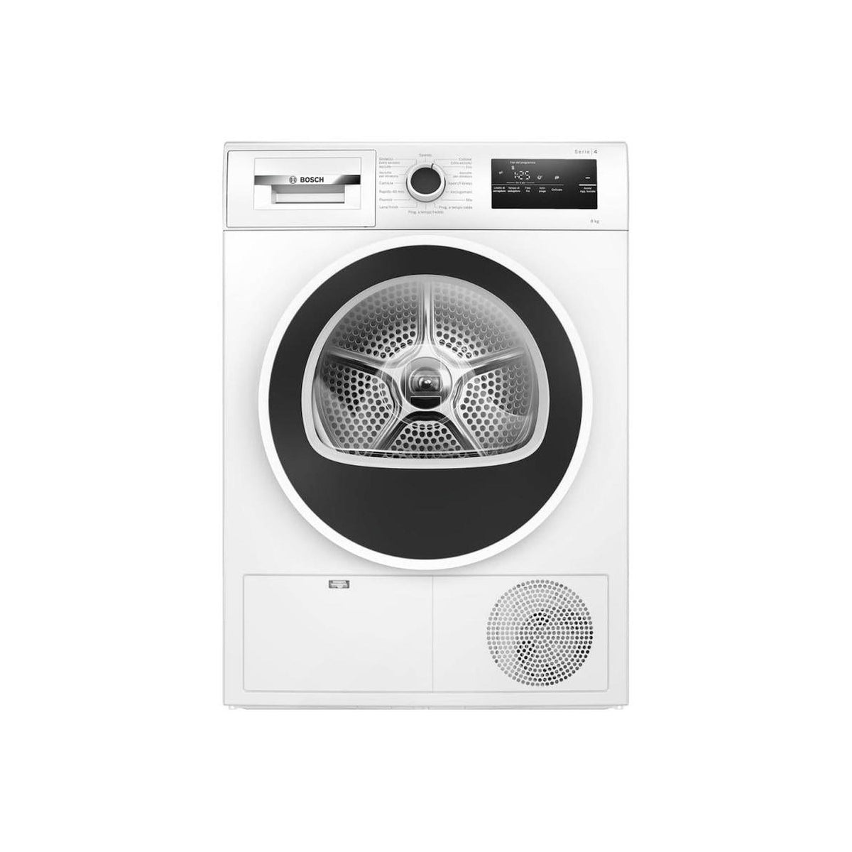 BOSCH WTH85208II ASCIUGATRICE A POMPA DI CALORE 8KG AUTODRY SENSING DRYING INVERTER CLASSE E (EX A++)
