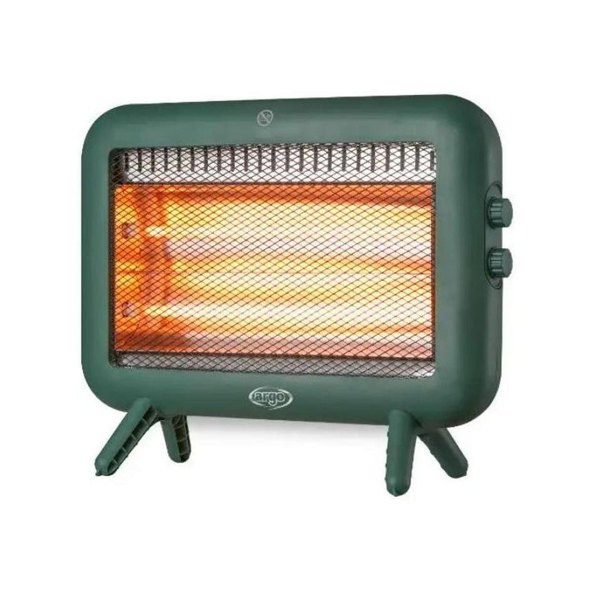 ARGO SEVENTY GREEN STUFA ELETTRICA AL QUARZO 1000 W 2 POTENZE - VERDE