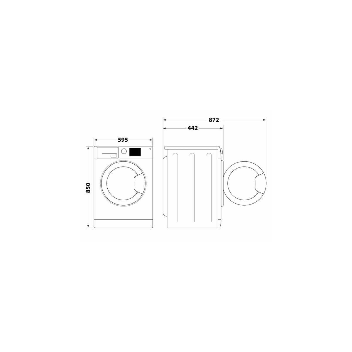 HOTPOINT ARISTON RSSG R527 B IT LAVATRICE SLIM 44CM 7KG 1200 GIRI INVERTER VAPORE CLASSE B - RSSGR527BIT