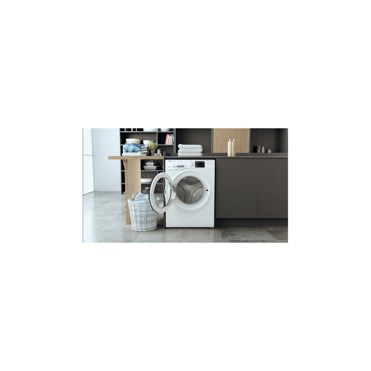 HOTPOINT ARISTON RSSG R527 B IT LAVATRICE SLIM 44CM 7KG 1200 GIRI INVERTER VAPORE CLASSE B - RSSGR527BIT