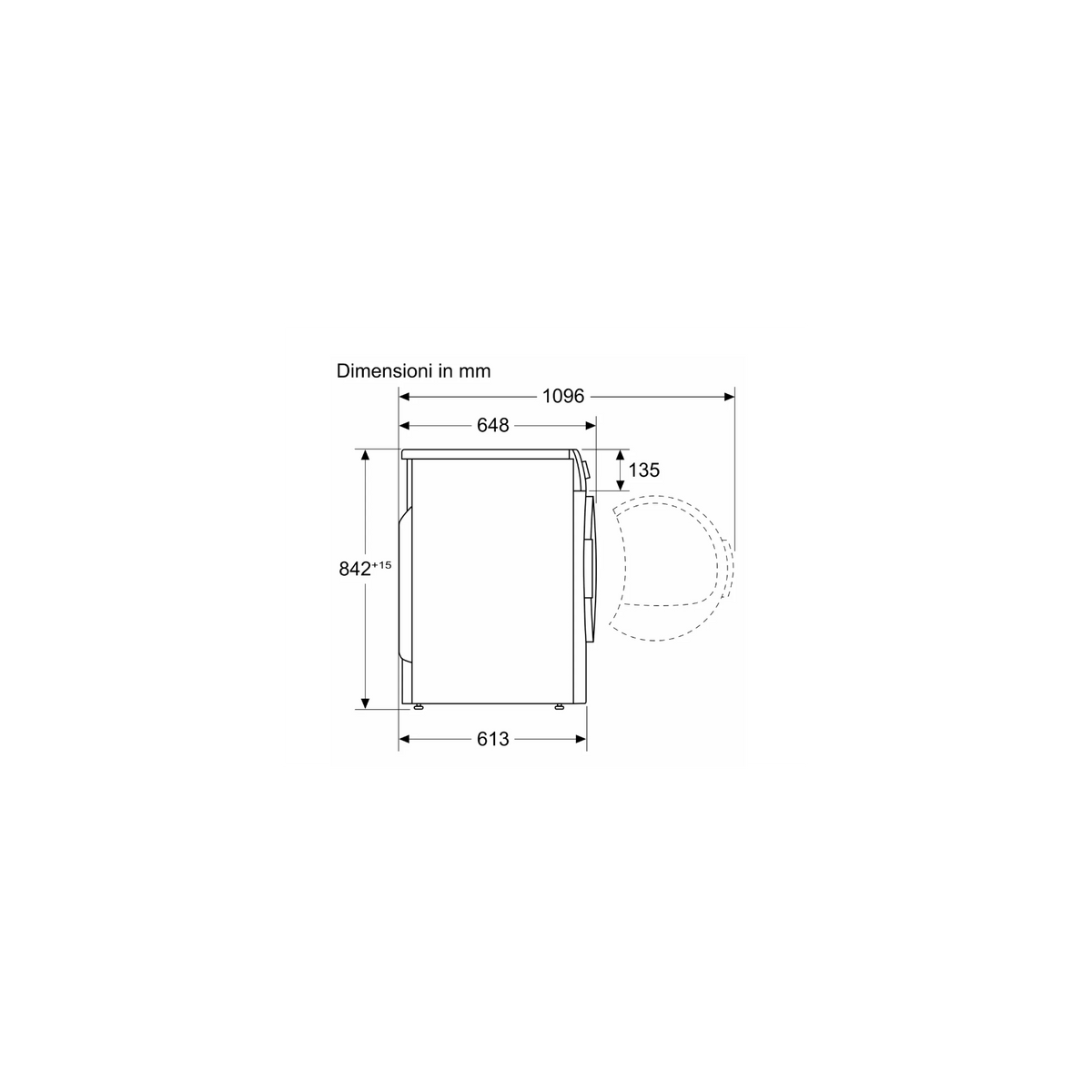 BOSCH WQH245B0IT ASCIUGATRICE A POMPA DI CALORE 9KG WIFI CLASSE C
