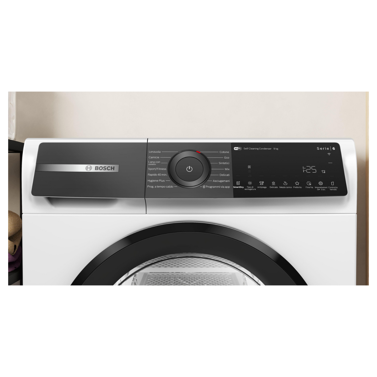 BOSCH WQH245B0IT ASCIUGATRICE A POMPA DI CALORE 9KG WIFI CLASSE C