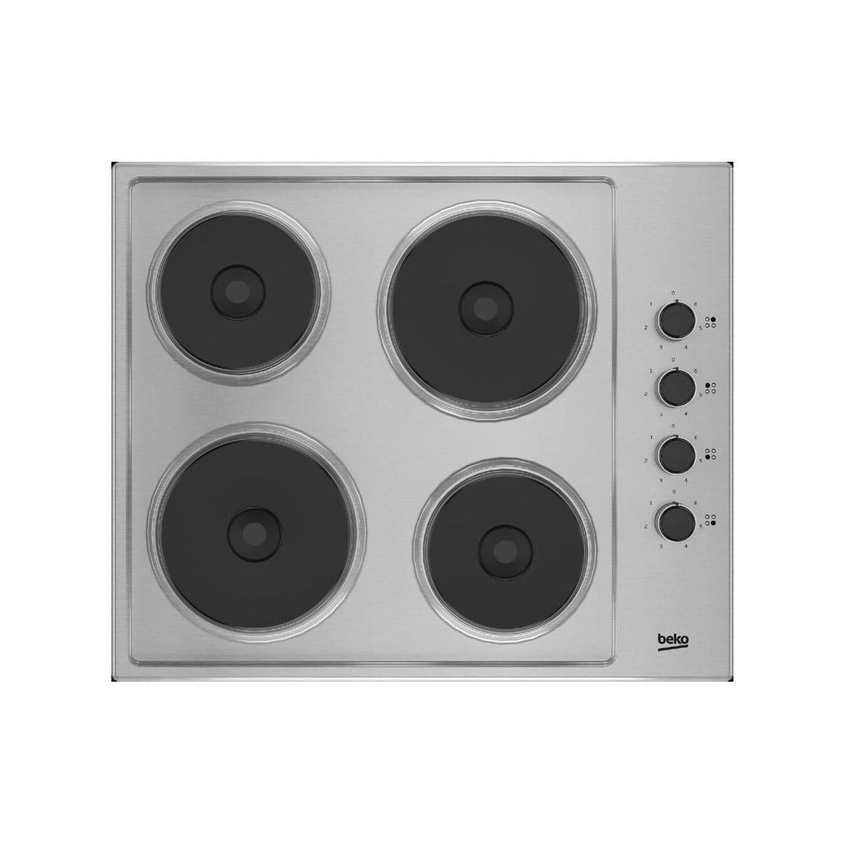 BEKO HIGE64100X PIANO COTTURA 60CM 4 PIASTRE ELETTRICHE - INOX