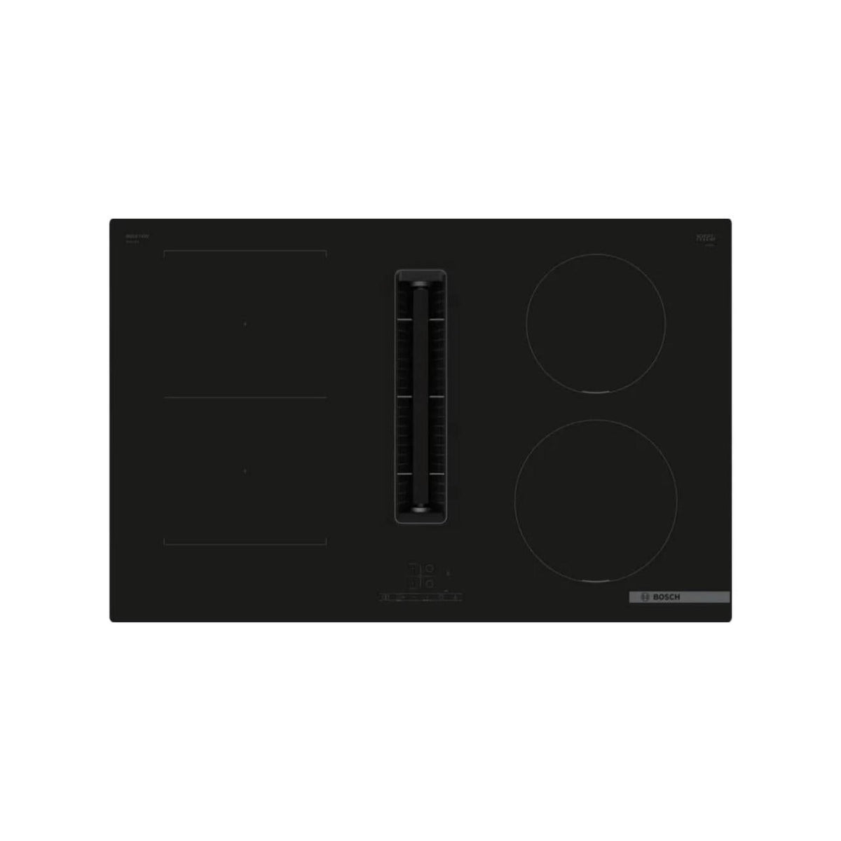 BOSCH PVS811B16E PIANO COTTURA AD INDUZIONE CON CAPPA INTEGRATA 80CM 4 ZONE COTTURA WIFI NERO