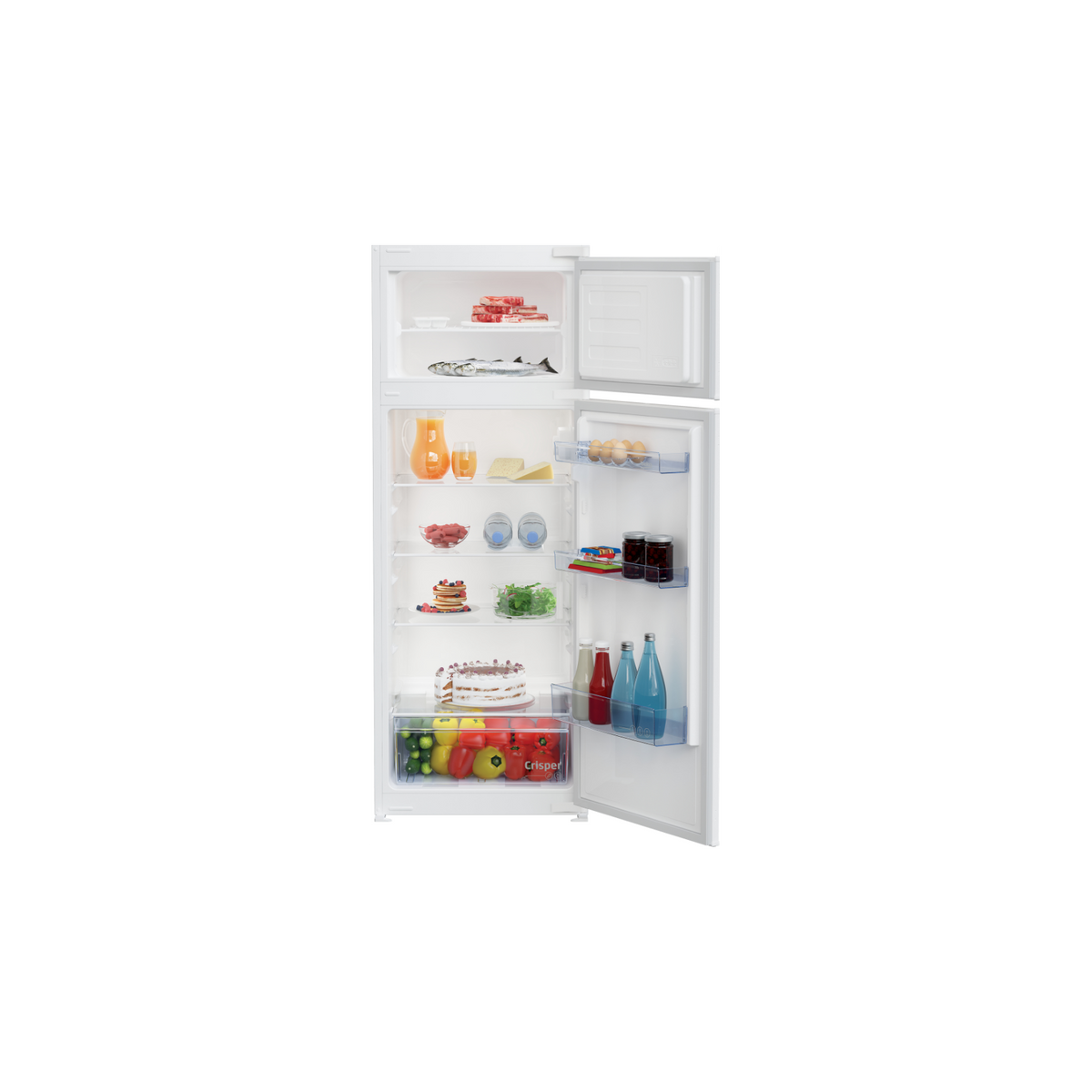 BEKO BDSA250K4SN FRIGORIFERO DOPPIA PORTA DA INCASSO 221LT STATICO CLASSE E - CERNIERE A DESTRA