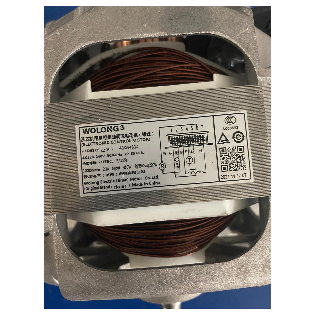 MOTORE ORIGINALE COMPATIBILE CON LAVATRICI ZEROWATT/CANDY/HOOVER - 41044614