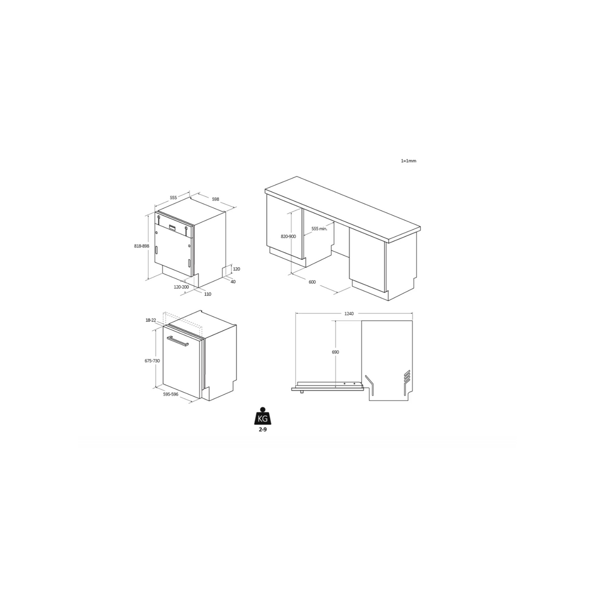 CANDY CI 6C2F1PMA LAVASTOVIGLIE DA INCASSO 16 COPERTI WIFI CLASSE C