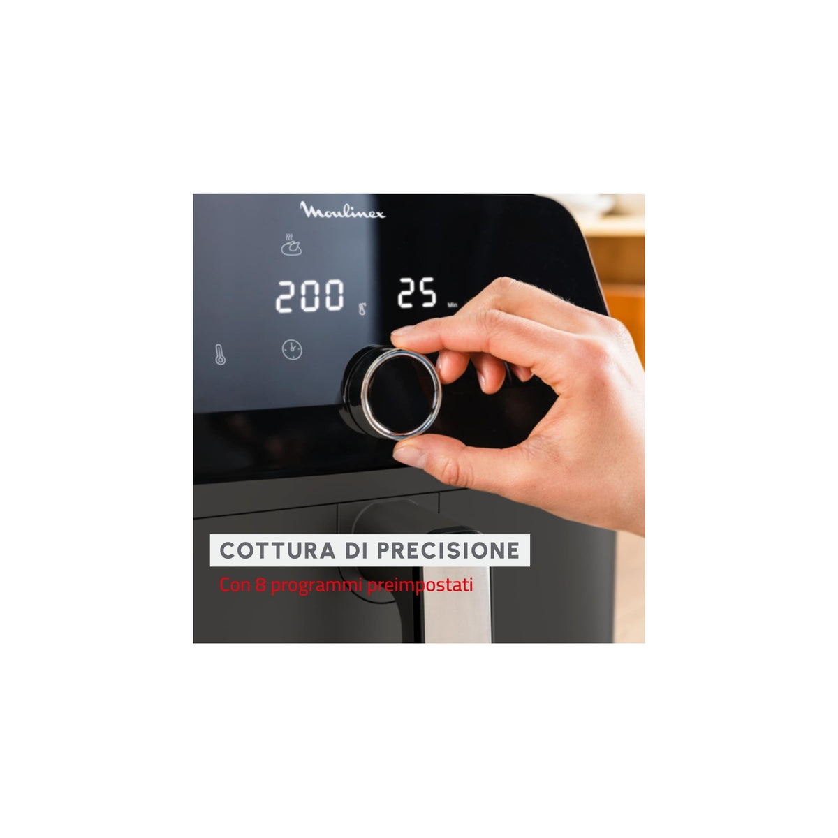 MOULINEX EZ855HF0 FRIGGITRICE AD ARIA 7.5LT - NERA