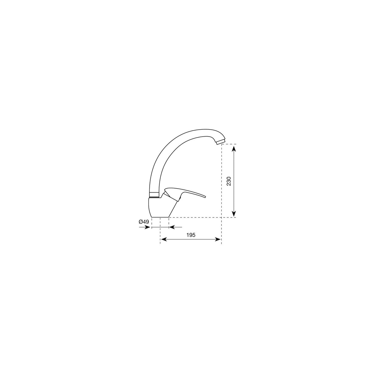 ARGO 2811 J MISCELATORE MONOCOMANDO CANNA GIREVOLE AVENA