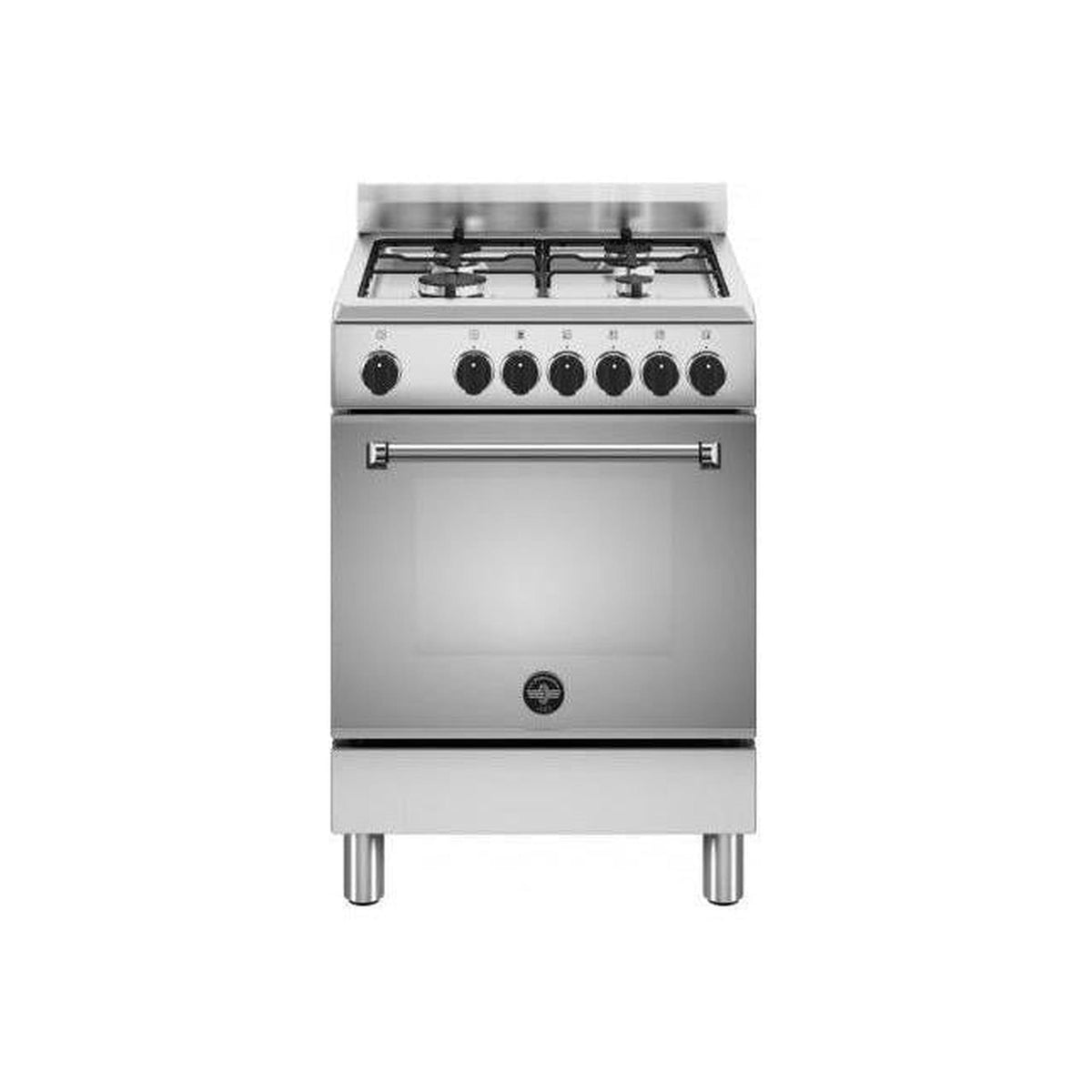 LA GERMANIA AMN664EXV/24 CUCINA 60x60 4 FUOCHI A GAS FORNO ELETTRICO MULTIFUNZIONE - INOX