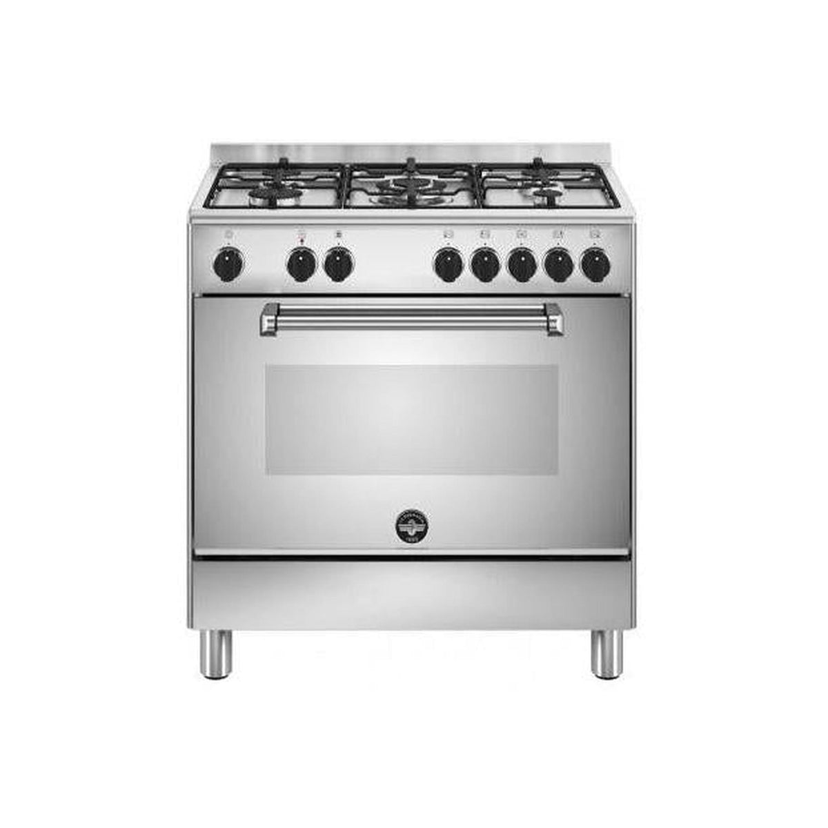 LA GERMANIA AMN855EXV/24 CUCINA 80x50 5 FUOCHI A GAS FORNO ELETTRICO CON GRILL CLASSE A - INOX