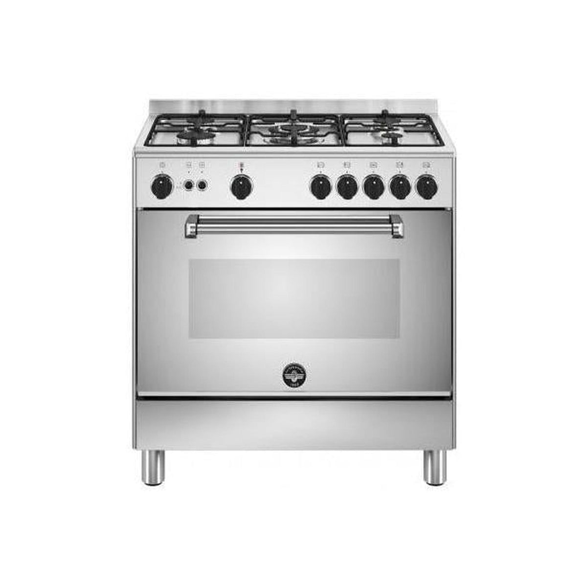 LA GERMANIA AMN855GXV/24 CUCINA 80x50 CM 5 FUOCHI A GAS FORNO A GAS VENTILATO - INOX