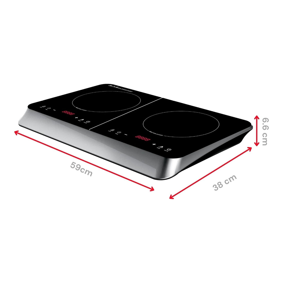 ARDES AR1F602 FORNELLO A INDUZIONE 2 ZONE COLORE NERO