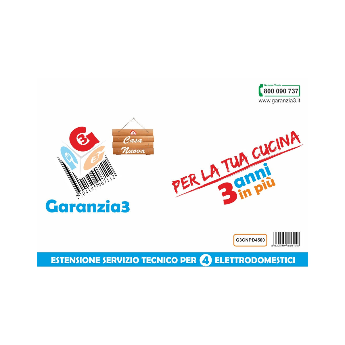 GARANZIA3 CASANUOVA – 4 ELETTRODOMESTICI