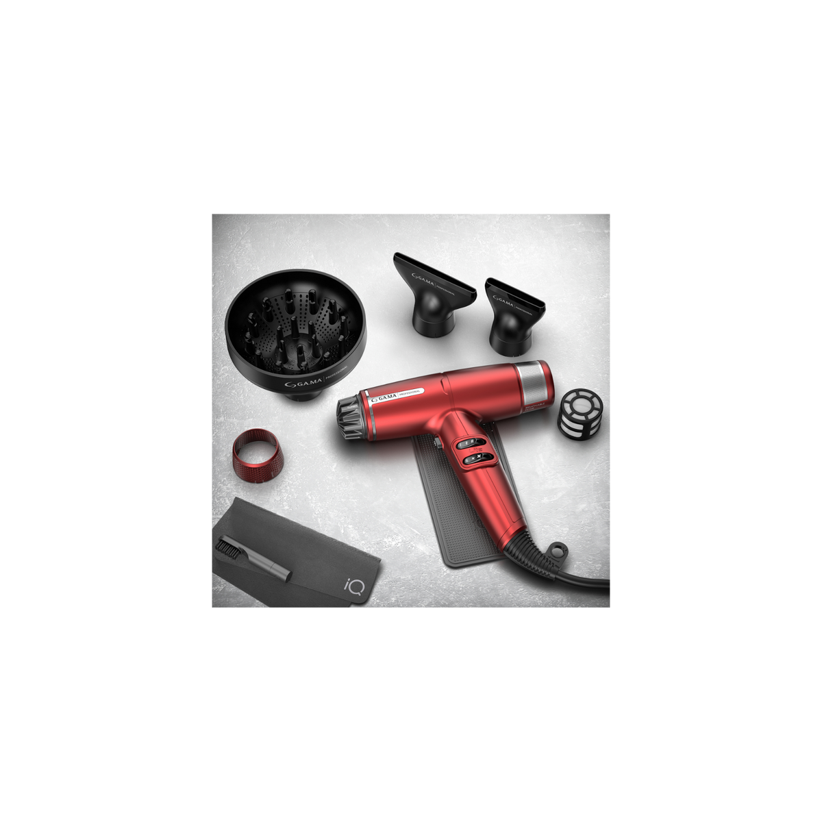 GA.MA PHON IQ LITE ASCIUGACAPELLI 1500 WATT COLORE ROSSO - PH6030RD