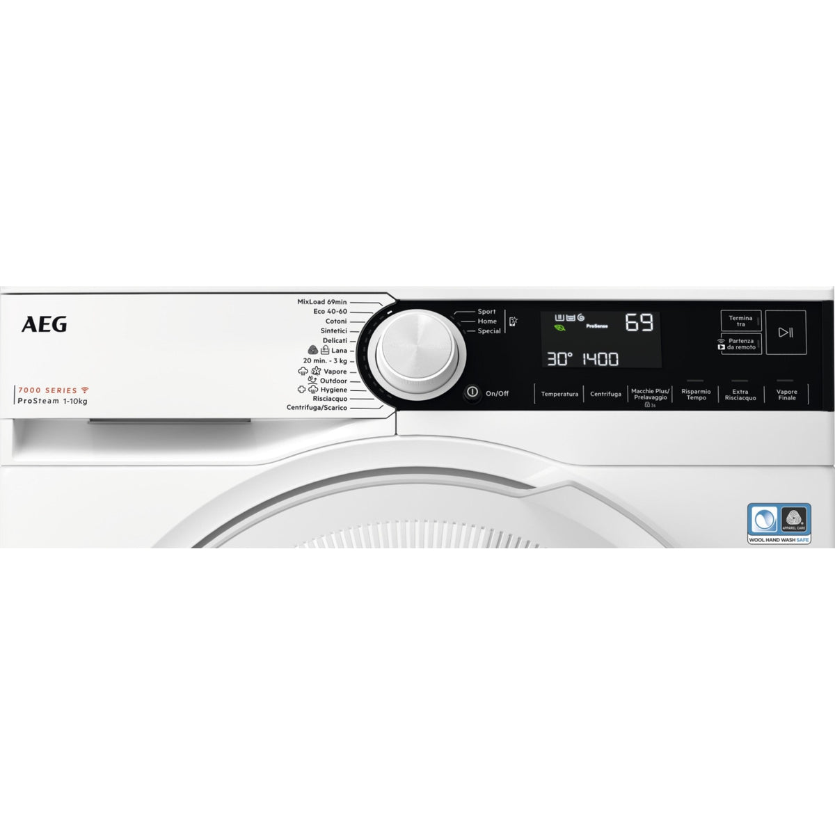 AEG LR7D410WY LAVATRICE 10KG 1400 GIRI INVERTER WIFI CLASSE A