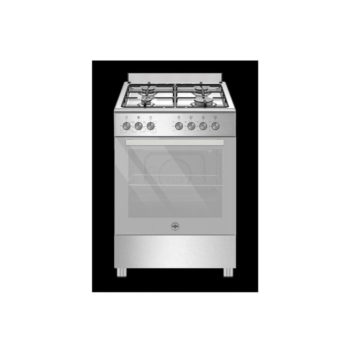 LA GERMANIA SE664EX/24 CUCINA 60x60 4 FUOCHI A GAS FORNO ELETTRICO VENTILATO INOX