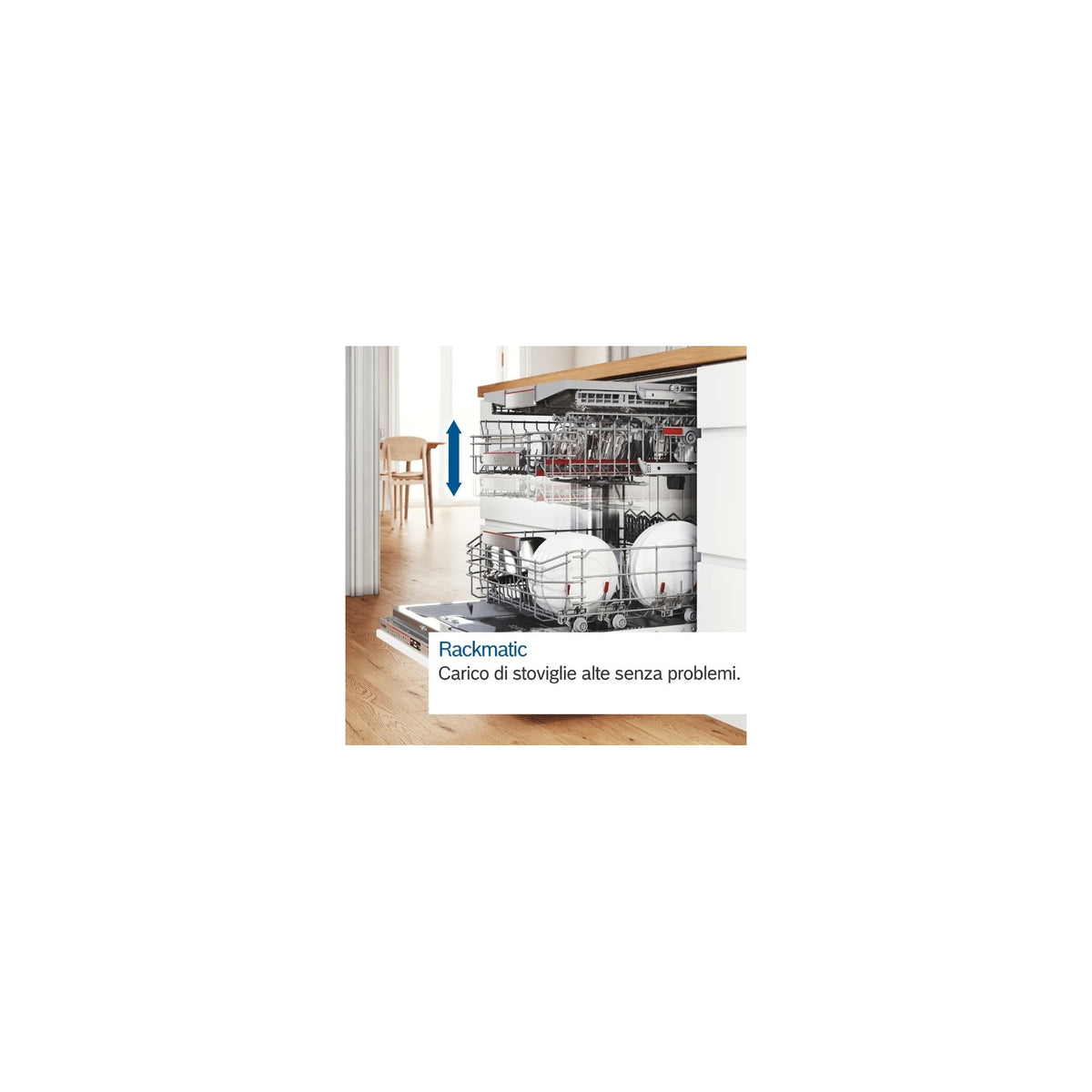 BOSCH SMH4ECX27E LAVASTOVIGLIE DA INCASSO A SCOMPARSA TOTALE 14 COPERTI WIFI CLASSE A