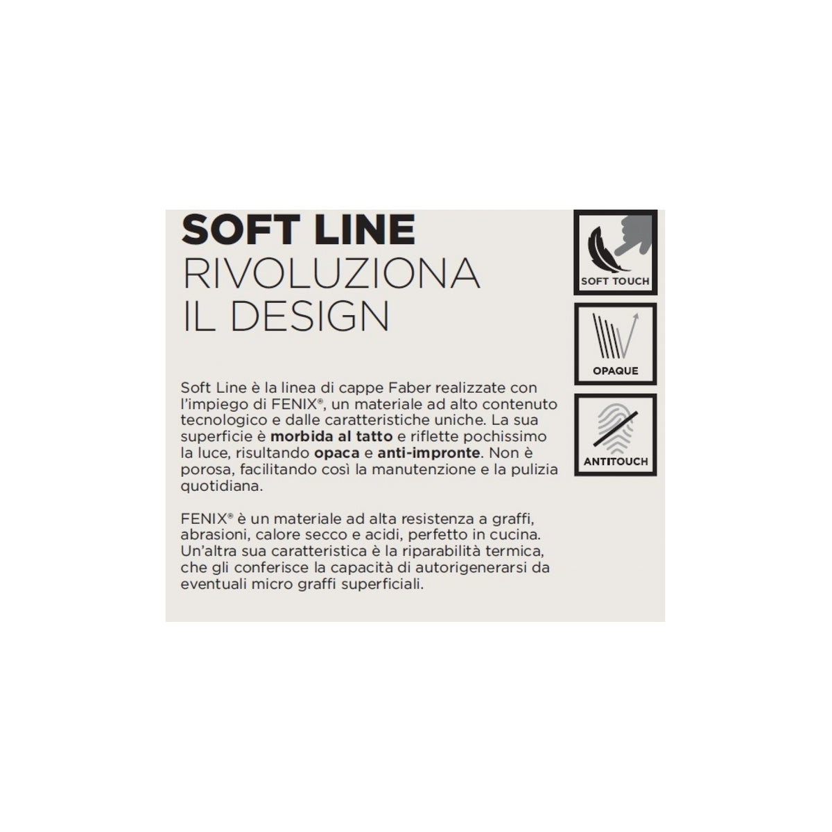 FABER 330.0597.524 CAPPA A PARETE 80CM CLASSE A - GRIGIO