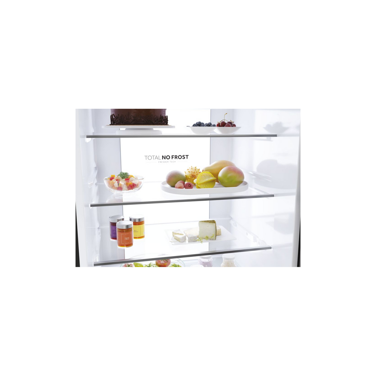 HAIER HTR5719ENPT FRIGORIFERO COMBINATO 3 PORTE 528 LT NO FROST CLASSE E NERO