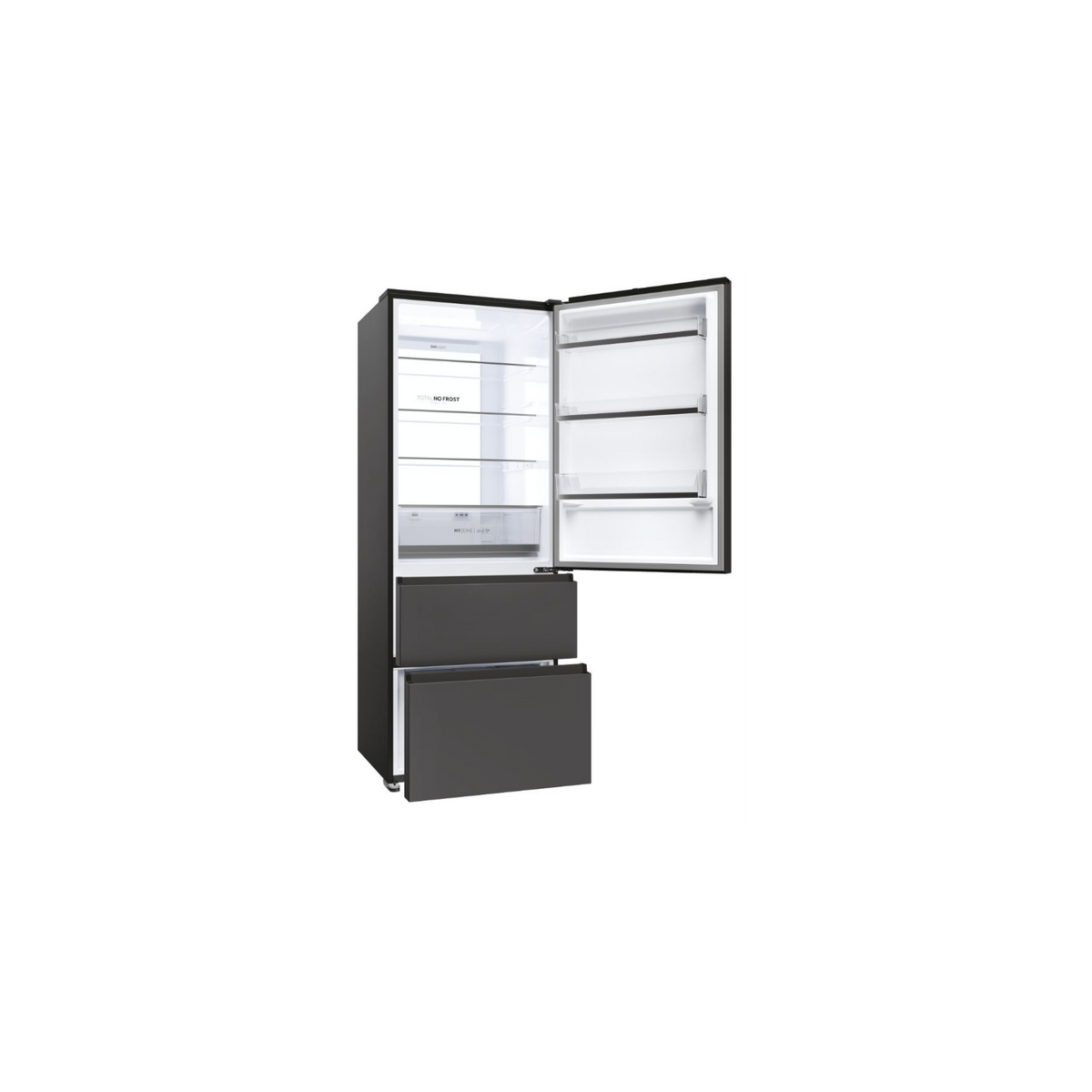 HAIER HTR5719ENPT FRIGORIFERO COMBINATO 3 PORTE 528 LT NO FROST CLASSE E NERO