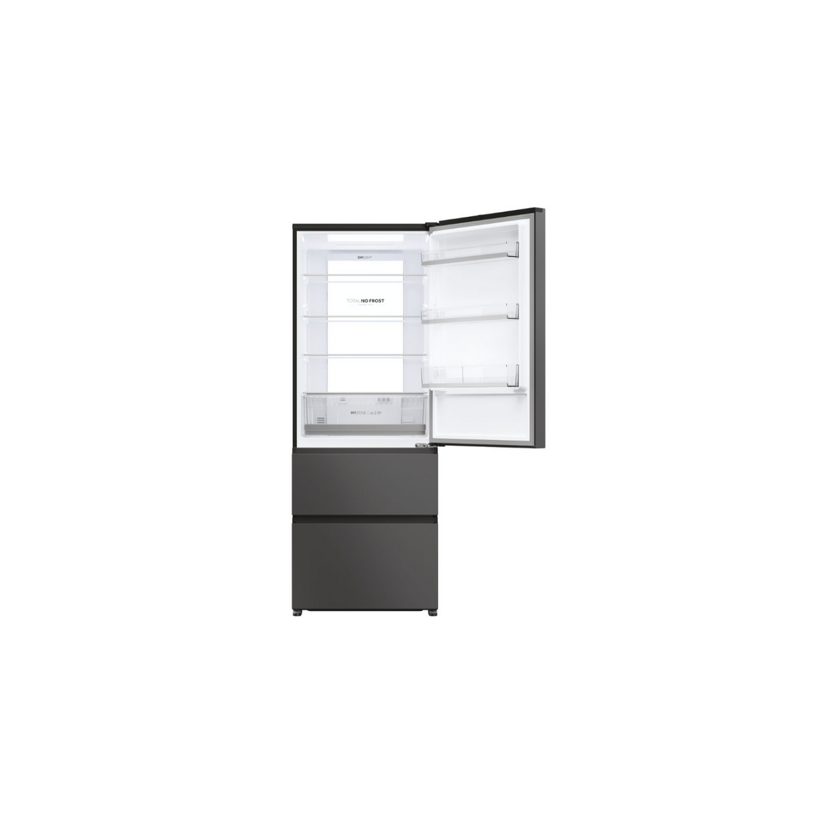 HAIER HTR5719ENPT FRIGORIFERO COMBINATO 3 PORTE 528 LT NO FROST CLASSE E NERO