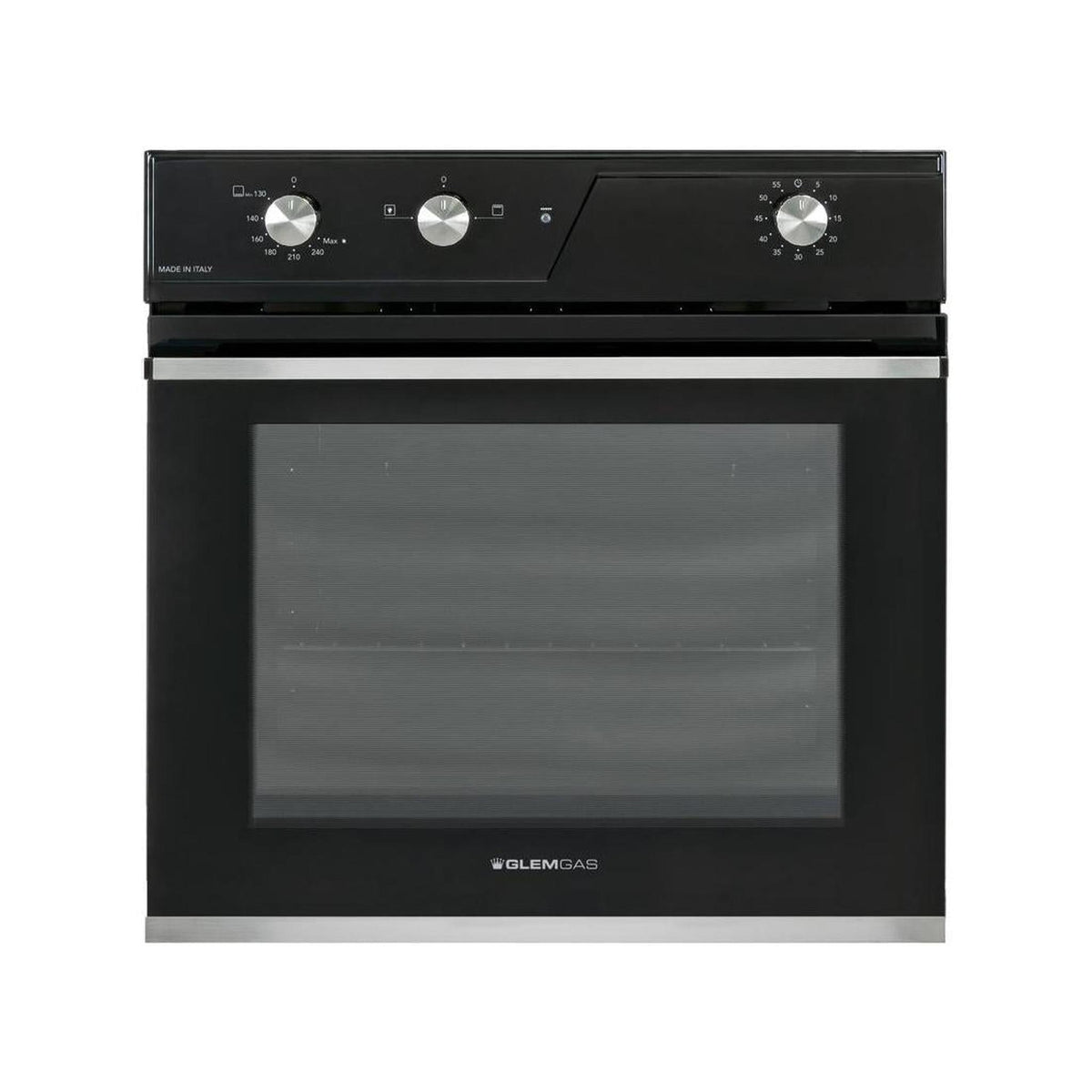 GLEM GAS GFRF21BK FORNO DA INCASSO 69LT ELETTRICO E GAS VENTILATO CLASSE A - NERO