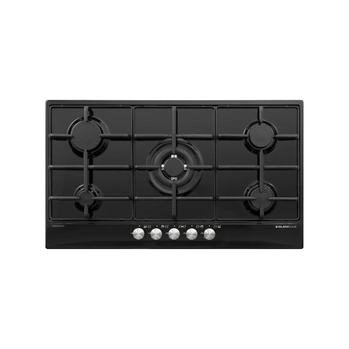 GLEM GAS GT955BK PIANO COTTURA DA INCASSO 90CM 5 FUOCHI COLORE NERO