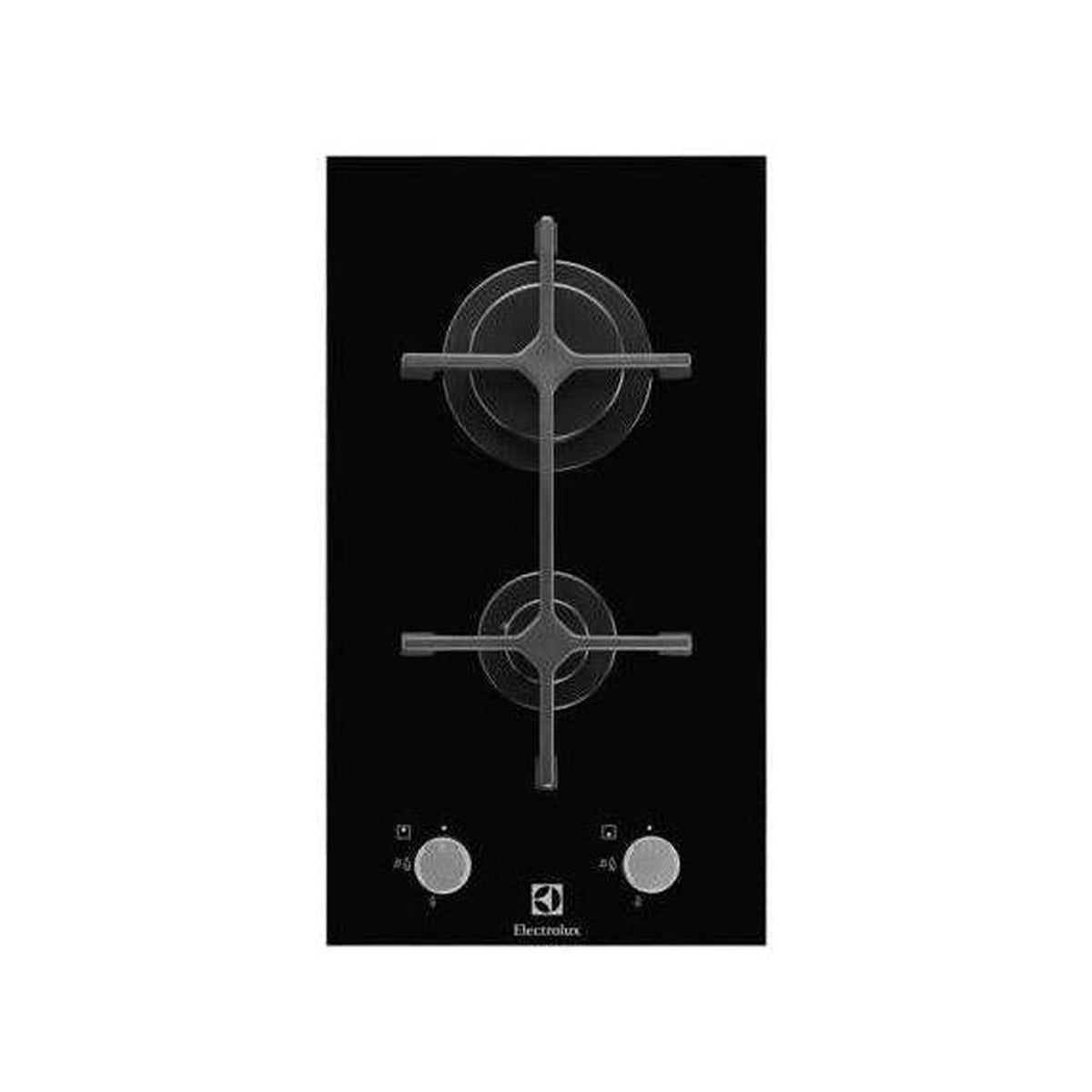 ELECTROLUX EGC3322NVK PIANO COTTURA 2 FUOCHI IN VETRO TEMPRATO COLORE NERO - PROMO