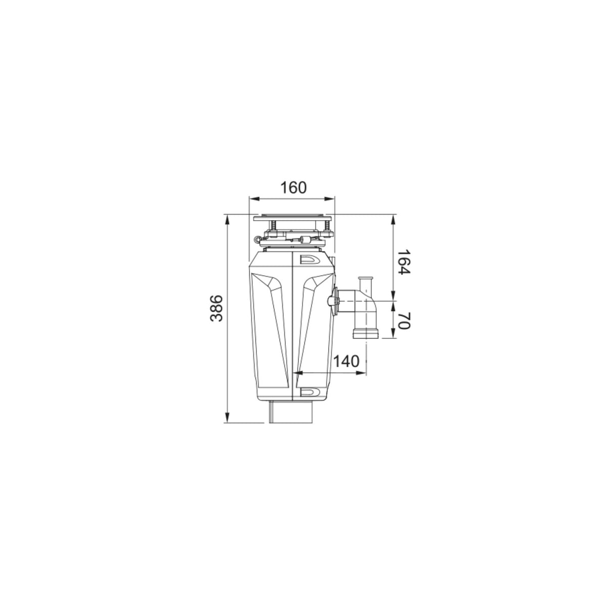 FRANKE DISSIPATORE SLIM 75 - 134.0715.096