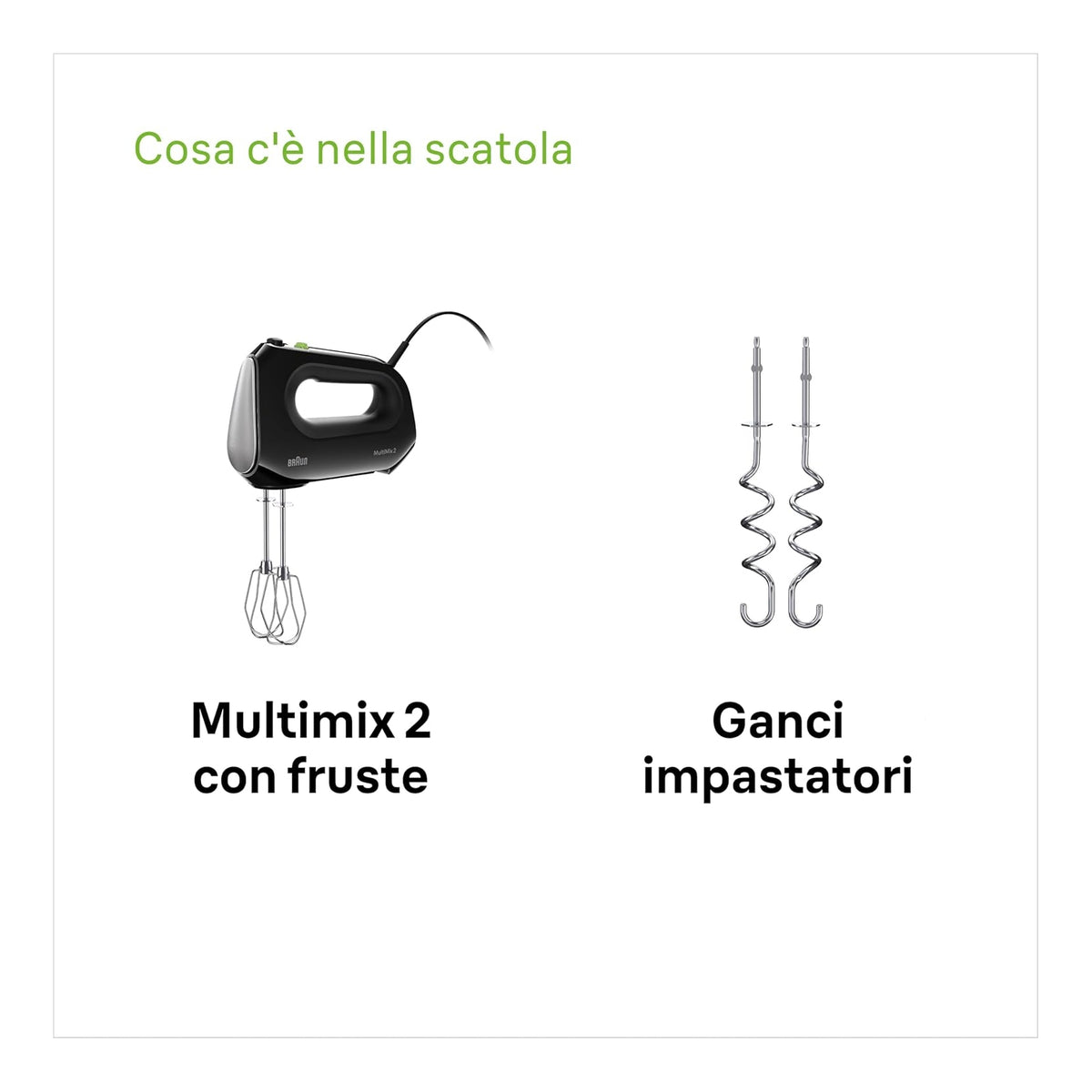 BRAUN HM2110BK SBATTITORE ELETTRICO 5 VELOCITA' - NERO