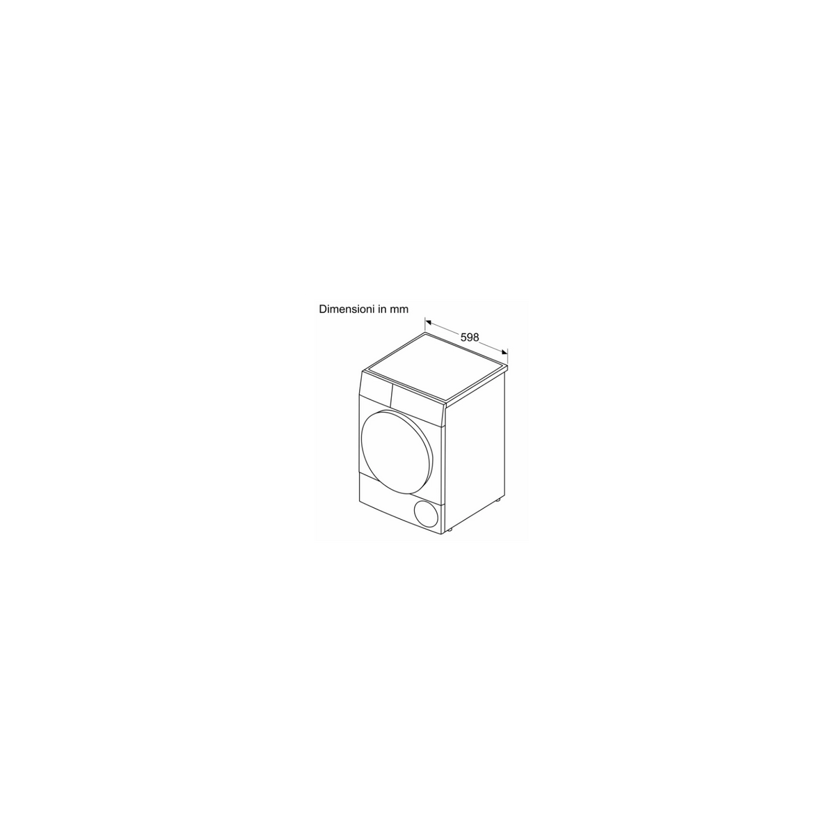 BOSCH WTH83208II ASCIUGATRICE A POMPA DI CALORE 8KG CLASSE A++