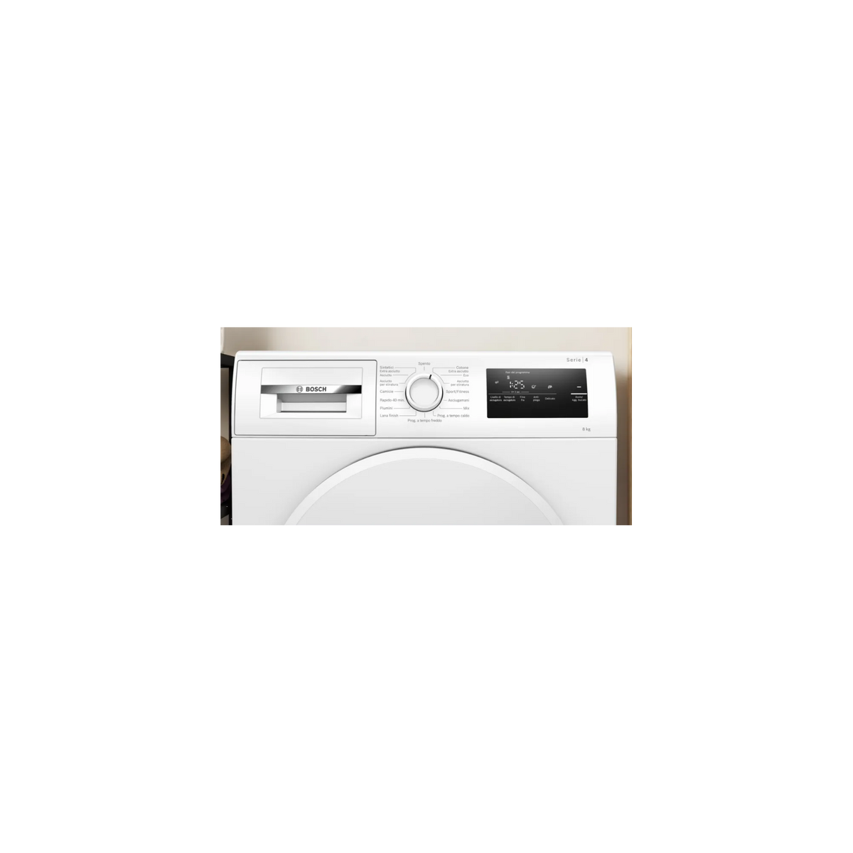 BOSCH WTH83208II ASCIUGATRICE A POMPA DI CALORE 8KG CLASSE A++