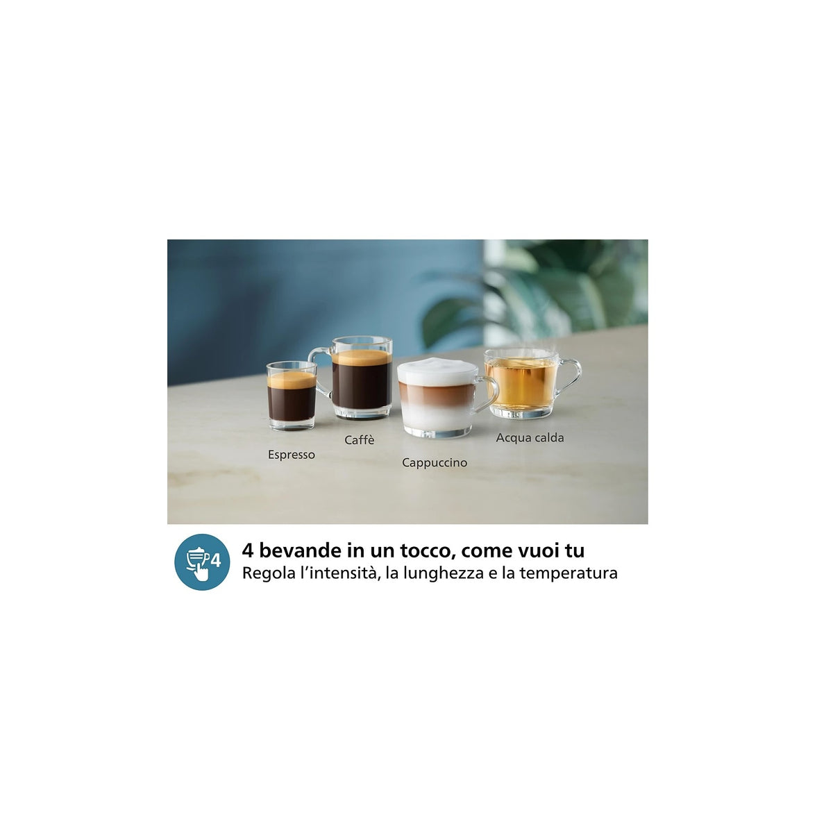 PHILIPS EP2334/10 SERIES 2300 MACCHINA DA CAFFÈ AUTOMATICA CON CHICCHI O CAFFE' MACINATO