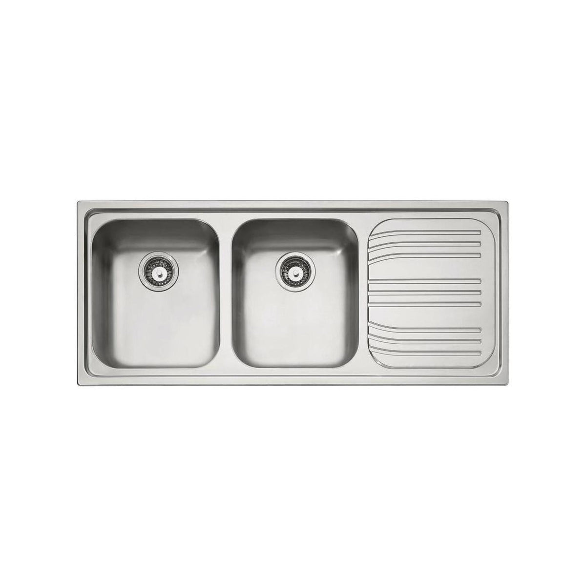 FRANKE RADAR RRX621 DX 101.0053.246 LAVELLO DA INCASSO 116X50CM 2 VASCHE + GOCCIOLATOIO DX COLORE INOX - 85862962 - PROMO