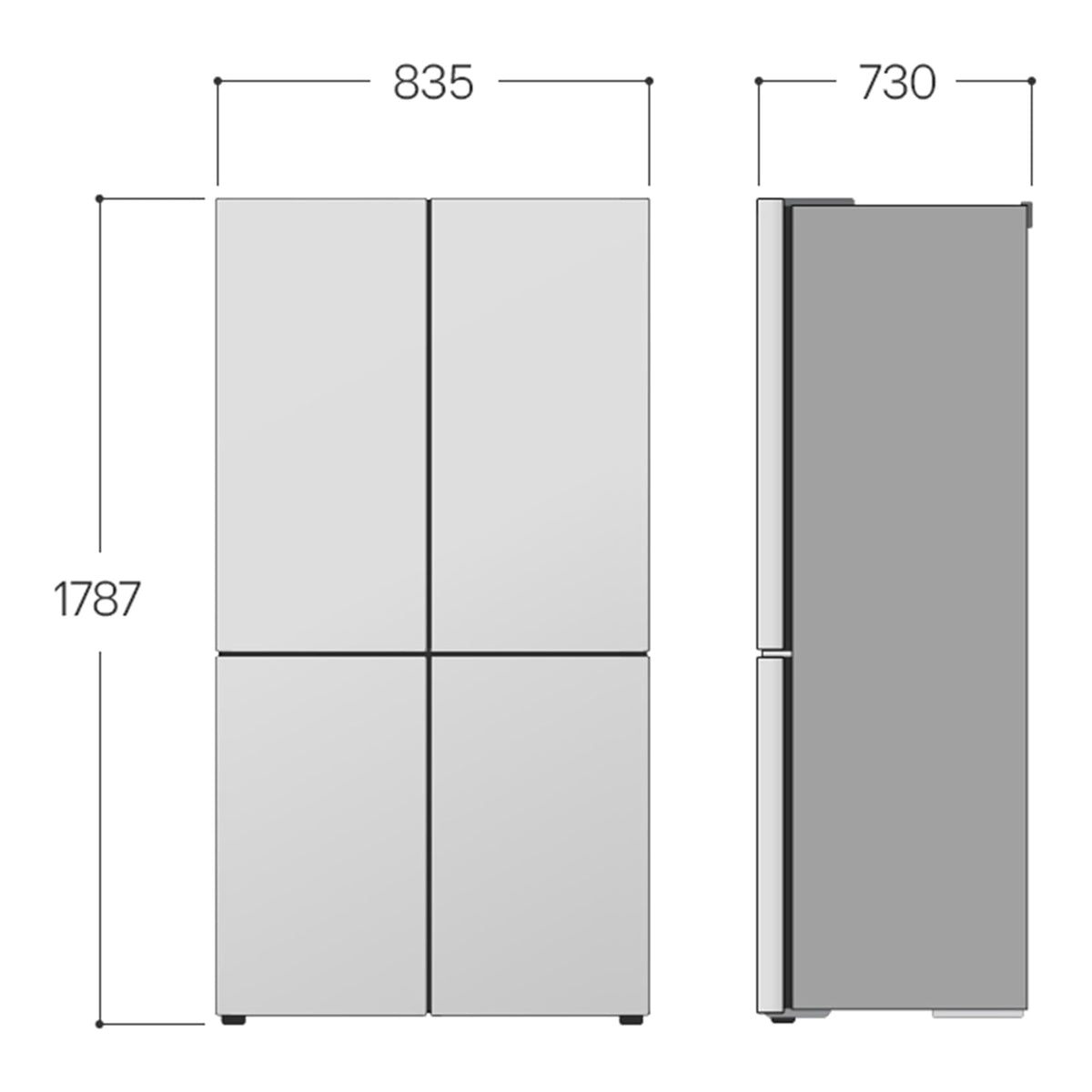 LG GMV860EPDE FRIGORIFERO 4 PORTE 530LT INSTAVIEW WIFI TOTAL NO FROST CLASSE E NERO