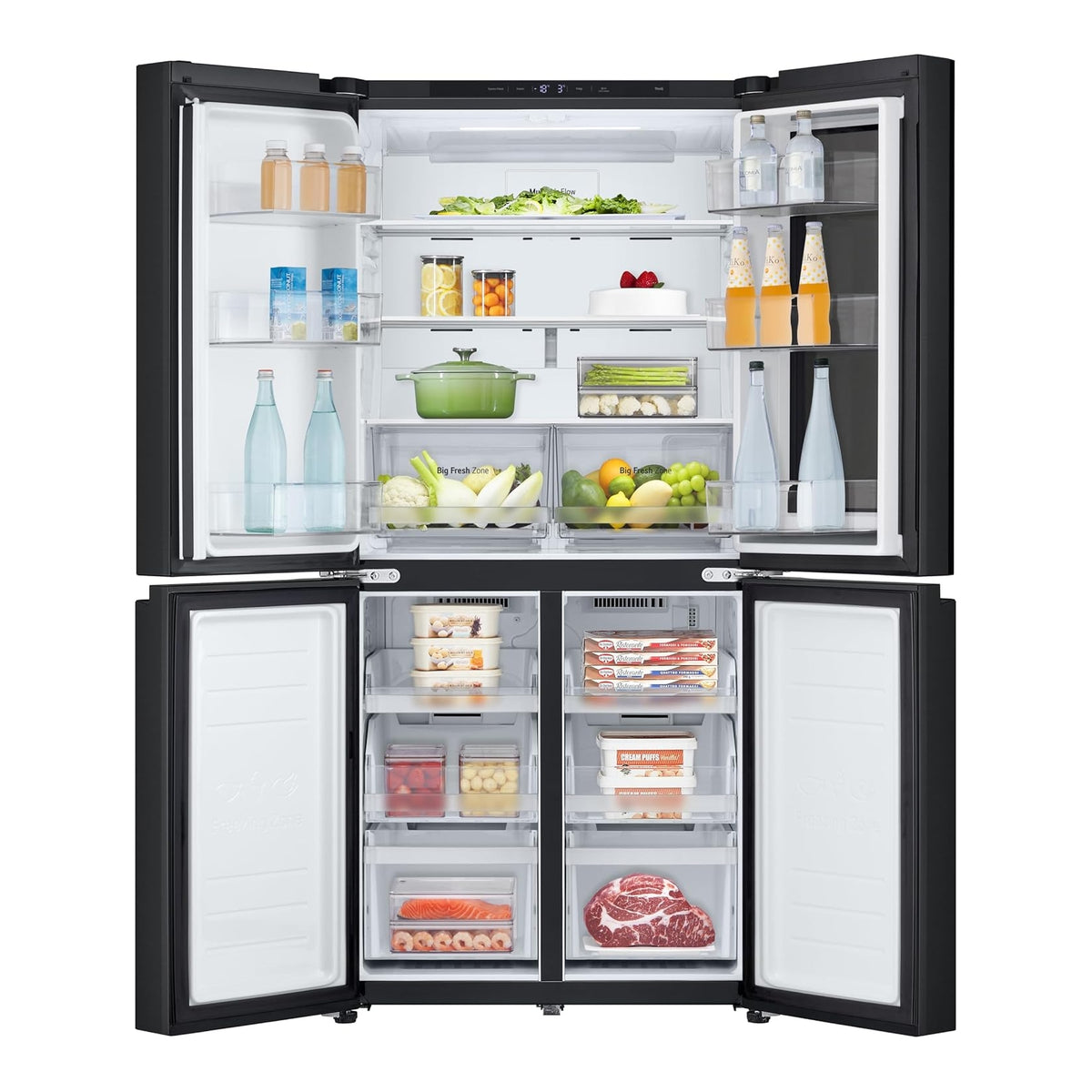 LG GMV860EPDE FRIGORIFERO 4 PORTE 530LT INSTAVIEW WIFI TOTAL NO FROST CLASSE E NERO